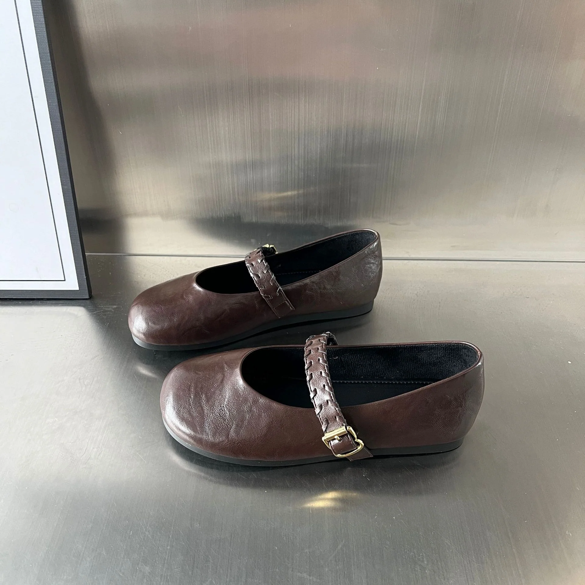 Damen Ballerinas mit elegantem Riemen und komfortabler Innensohle Heidi Mode