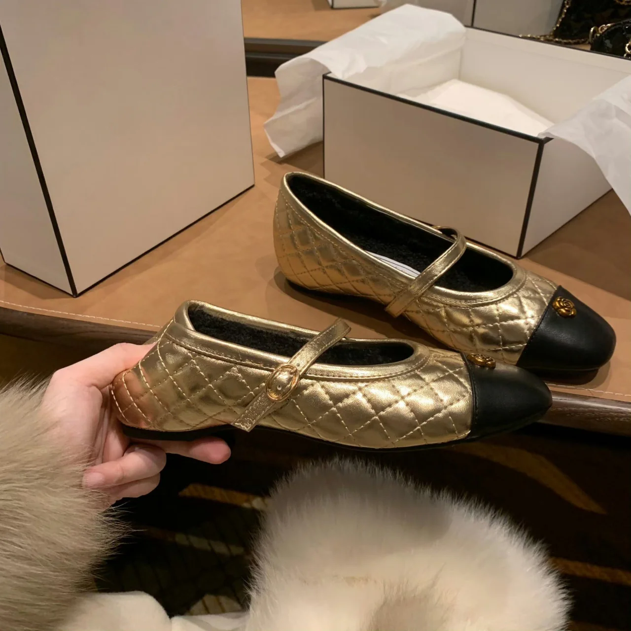 Damen Ballerinas mit elegantem Riemen und modischem Kick-Design Heidi Mode - Image 3
