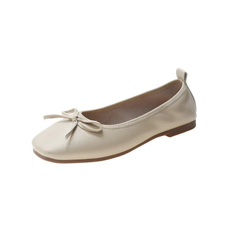 Damen Ballerinas mit Elegantem Schleifen-Detail und Hochwertigem Leder Heidi-Mode - Image 5