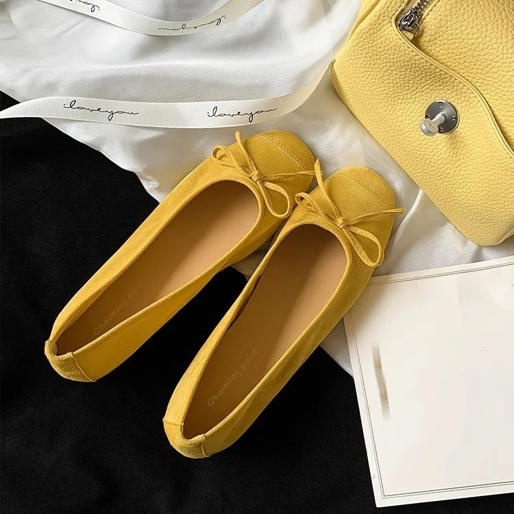 Damen Ballerinas mit elegantem Schleifen-Detail und hochwertiger Glanz-Oberfläche Heidi Mode