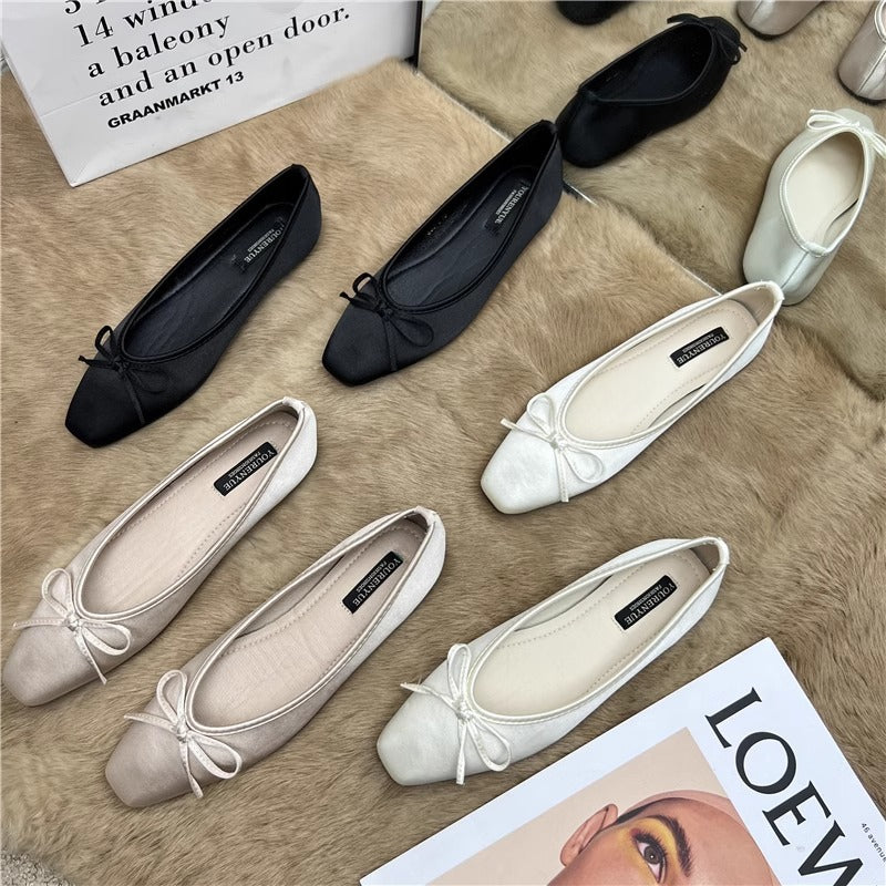 Damen Ballerinas mit elegantem Schleifenakzent Heidi Mode