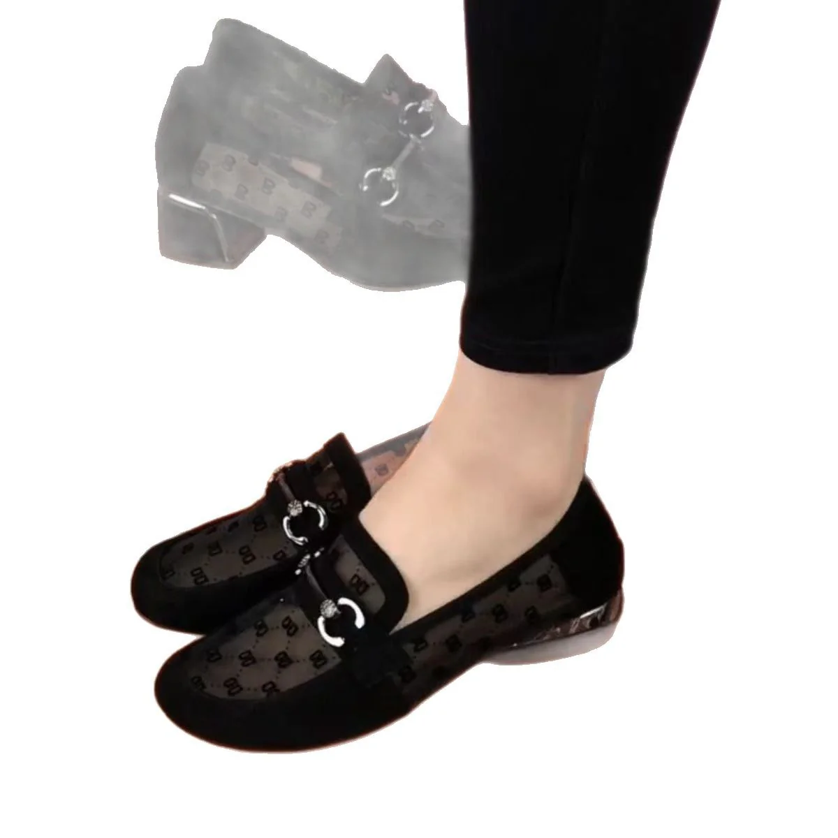 Damen Ballerinas mit elegantem Transparenz-Design und modischen Akzenten Heidi Mode - Image 5