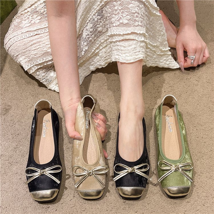 Damen Ballerinas mit Eleganten Schleifenakzenten und Komfortabler Sohle Heidi-Mode - Image 4