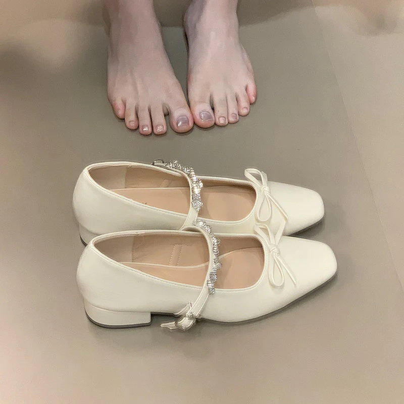 Damen Ballerinas mit eleganter Riemchenverzierung und schimmerndem Finish Heidi Mode - Image 7
