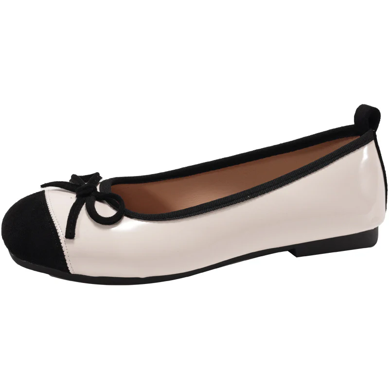 Damen Ballerinas mit eleganter Schleife und hochwertiger Glanzoberfläche Heidi Mode - Image 8
