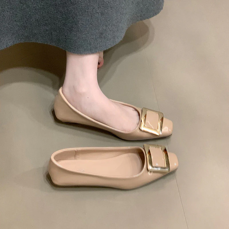 Damen Ballerinas mit eleganter Schnalle und hochwertiger Lackoberfläche Heidi Mode - Image 7
