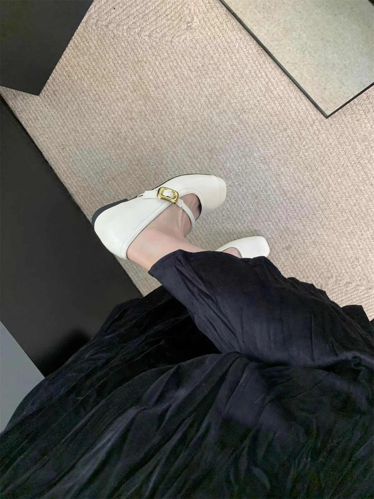 Damen Ballerinas mit eleganter Schnalle und metallischer Oberfläche Heidi Mode - Image 6