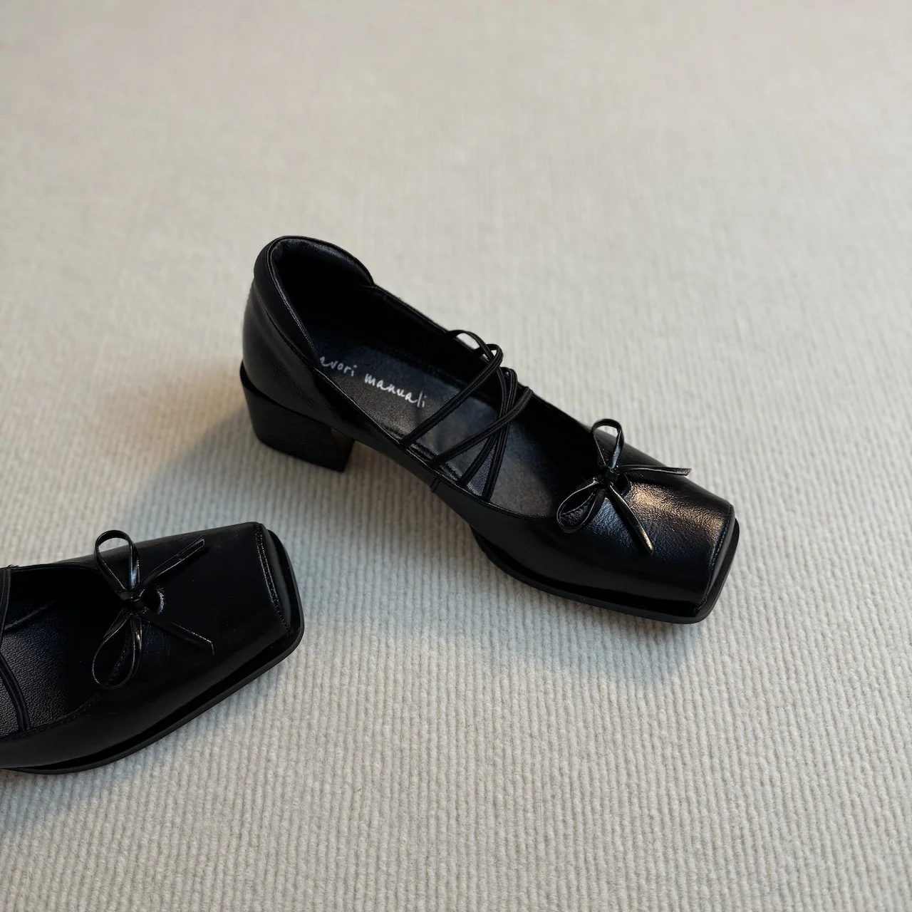 Damen Ballerinas mit eleganter Schnürung und dekorativem Schleifen-Detail Heidi Mode - Image 3