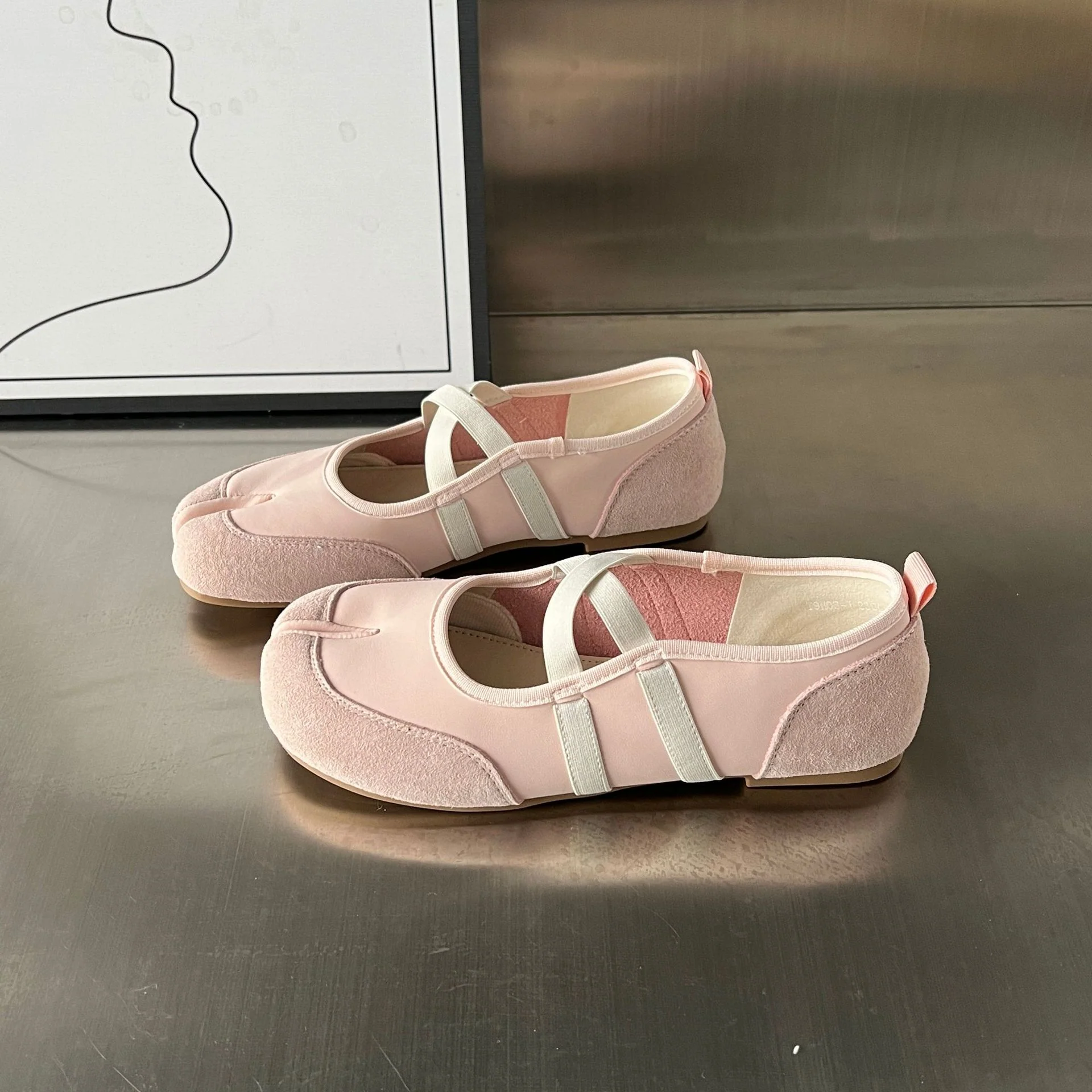 Damen Ballerinas mit feiner Lederoberfläche und komfortabler Sohle Heidi Mode - Image 2