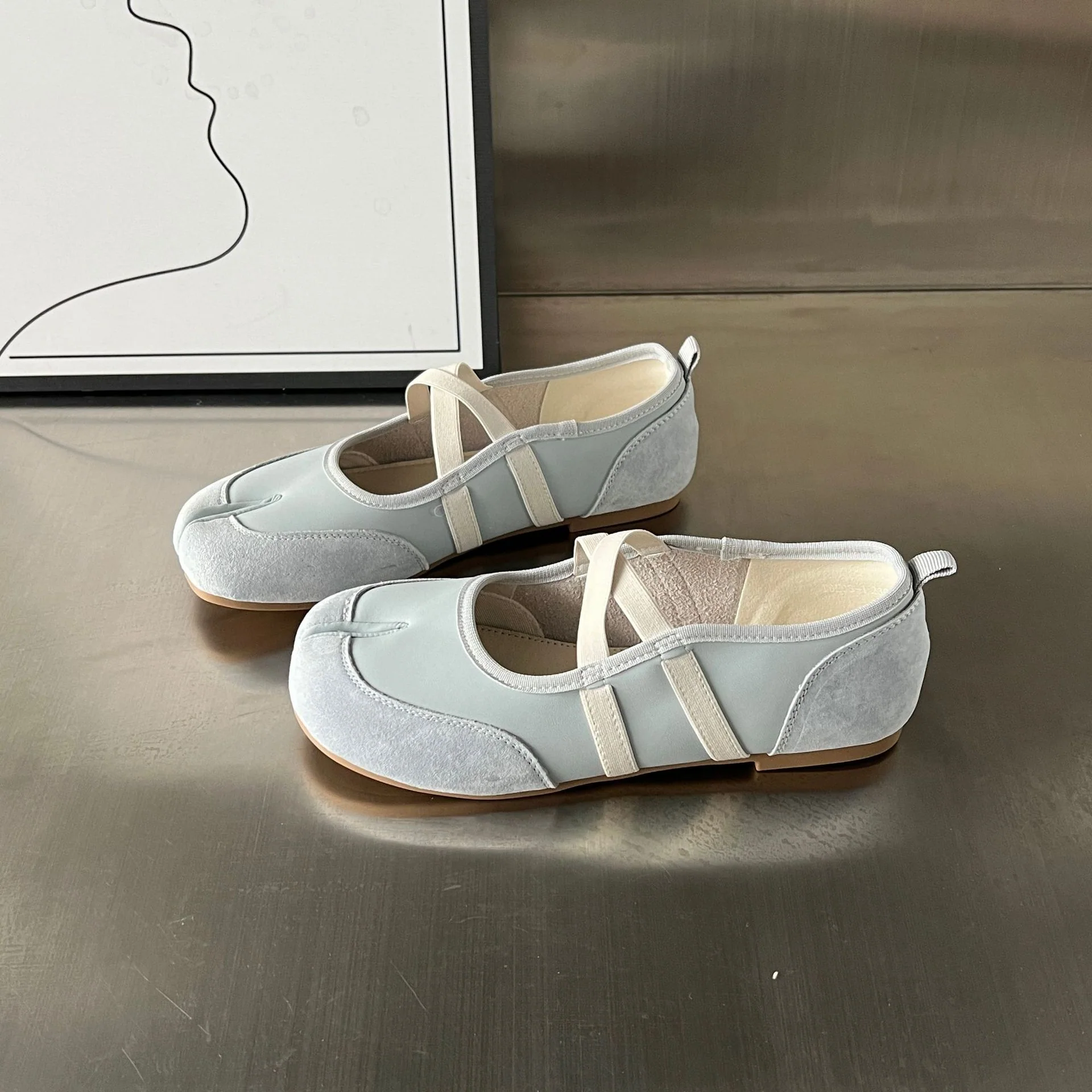 Damen Ballerinas mit feiner Lederoberfläche und komfortabler Sohle Heidi Mode - Image 8