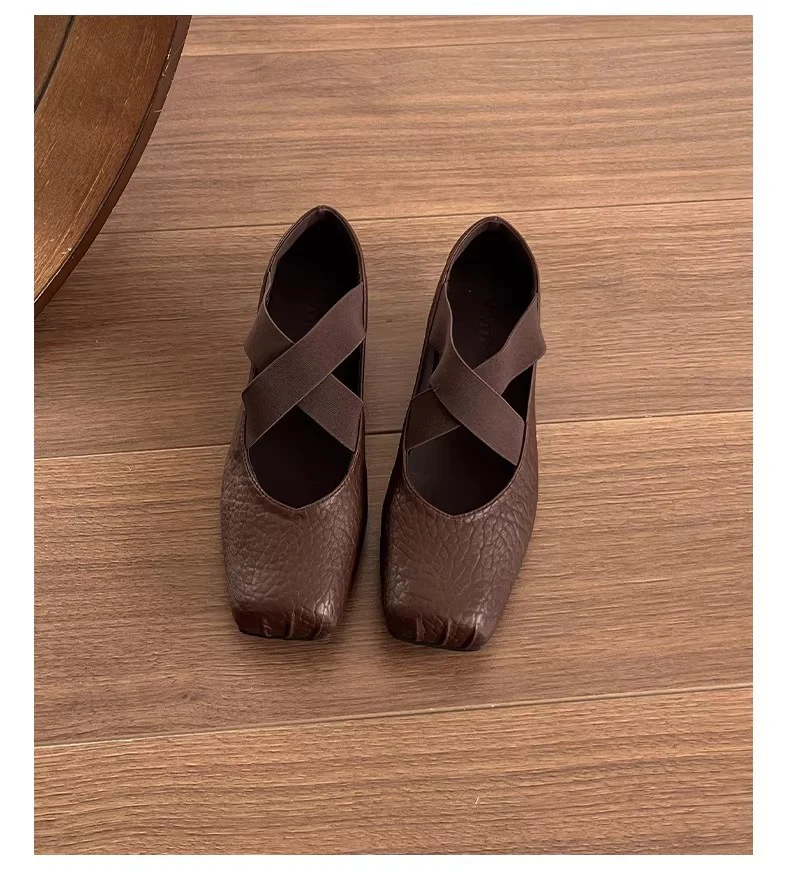 Damen Ballerinas mit gepolsterter Innensohle und elastischem Riemen Heidi Mode - Image 6