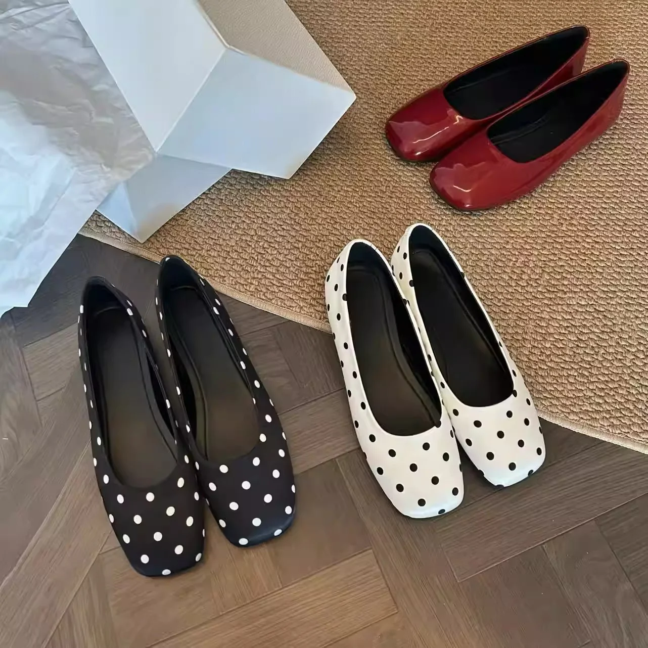 Damen Ballerinas mit klassischem Punkte-Design Heidi Mode - Image 2