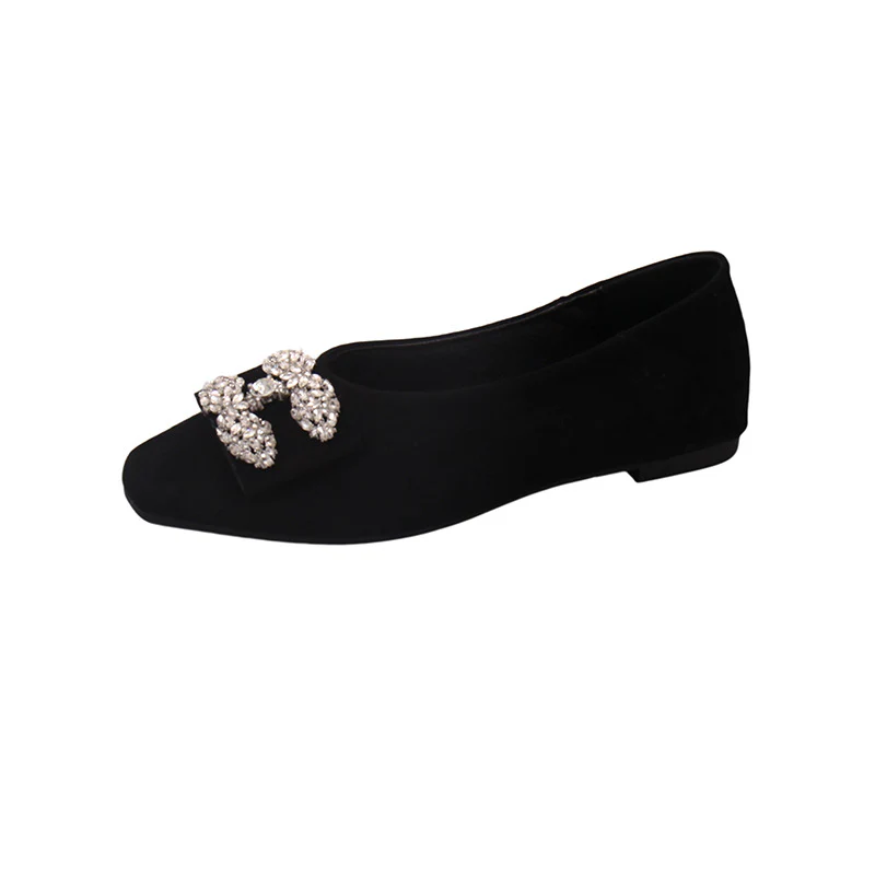 Damen Ballerinas mit luxuriösem Strassbesatz und elegantem Samtoberteil Heidi Mode - Image 6