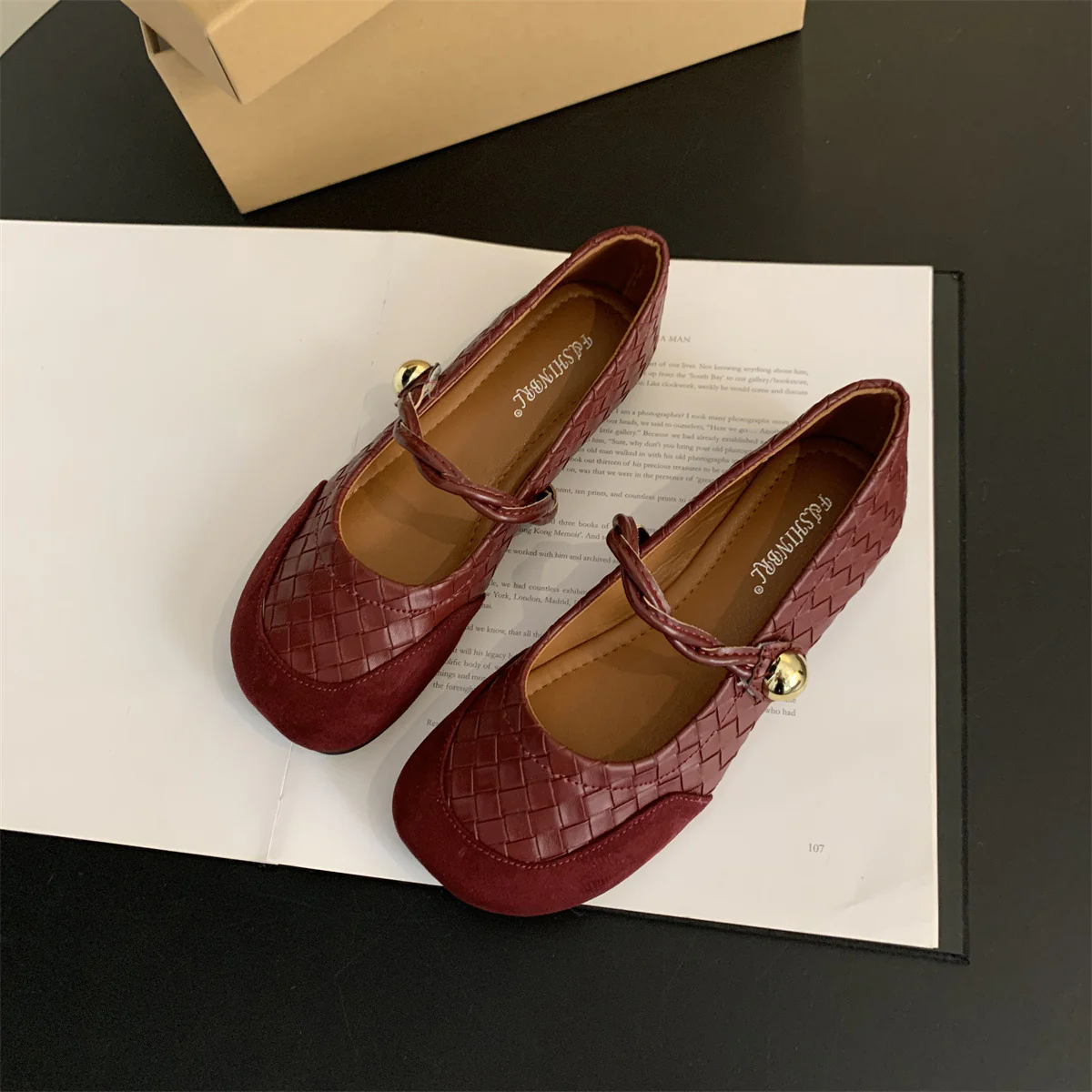 Damen Ballerinas mit modischem geflochtenem Design und eleganter Schleifen-Applikation Heidi Mode - Image 6