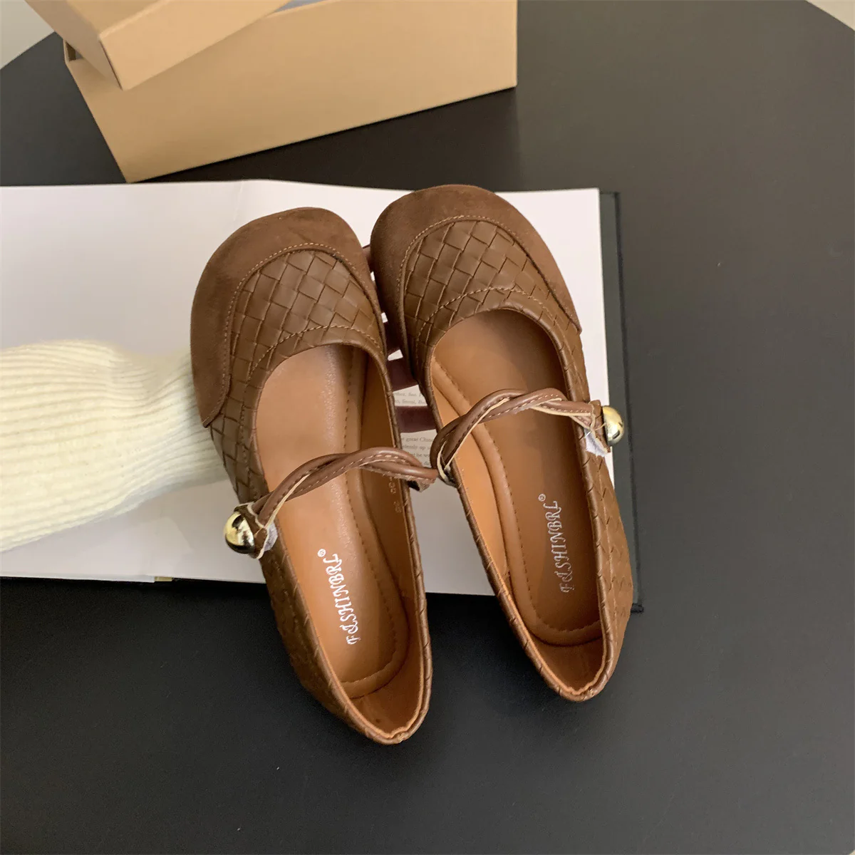 Damen Ballerinas mit modischem geflochtenem Design und eleganter Schleifen-Applikation Heidi Mode - Image 8
