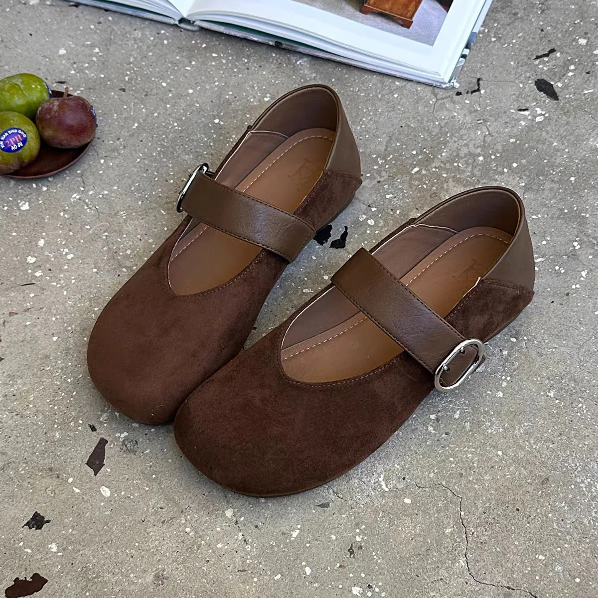 Damen Ballerinas mit modischem Leopardenmuster und anpassbarem Riemen Heidi Mode - Image 4