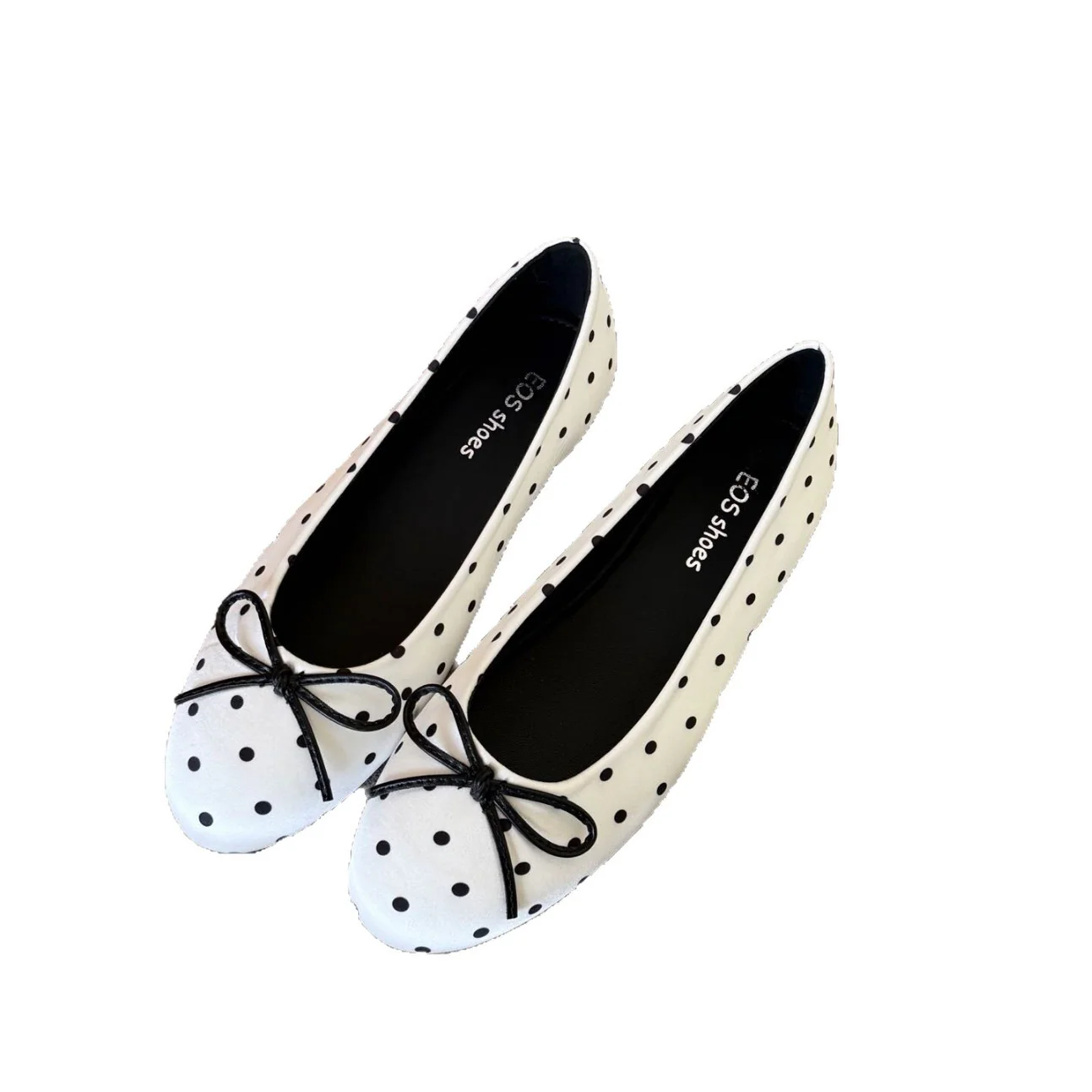 Damen Ballerinas mit modischem Punkte-Design und dekorativem Schleifenakzent Heidi Mode - Image 5