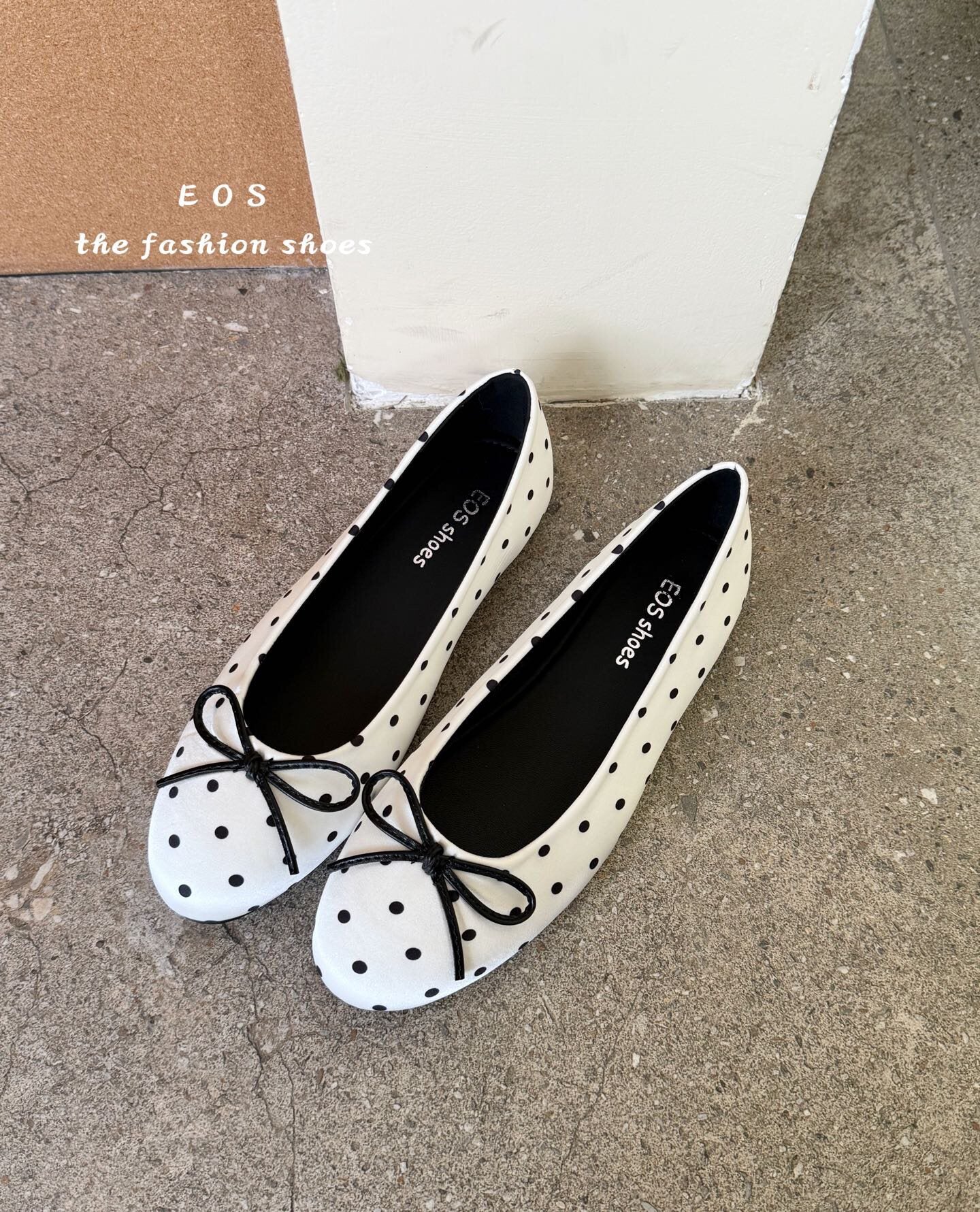 Damen Ballerinas mit modischem Punkte-Design und dekorativem Schleifenakzent Heidi Mode - Image 6