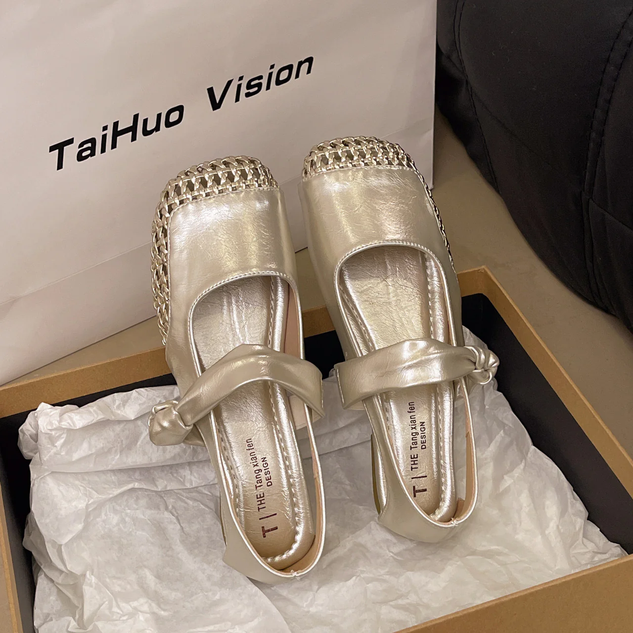 Damen Ballerinas mit modischem Riemchen und elegantem Flechtdetail Heidi Mode - Image 8