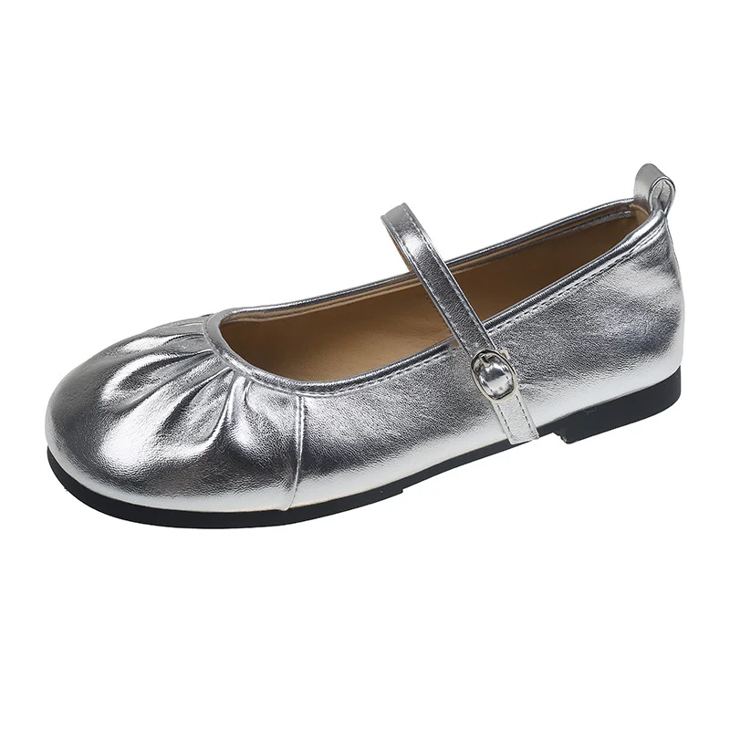 Damen Ballerinas mit modischem Riemchen und femininer Faltenoptik Heidi Mode - Image 5