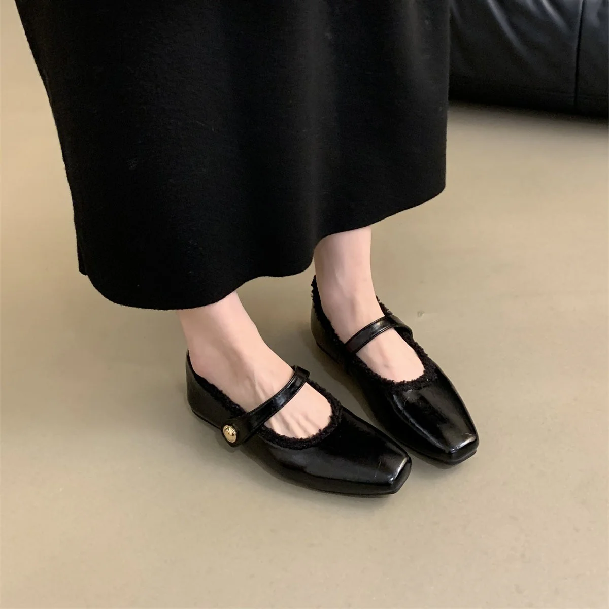 Damen Ballerinas mit modischem Riemchen und weichem Innenfutter Heidi Mode - Image 4