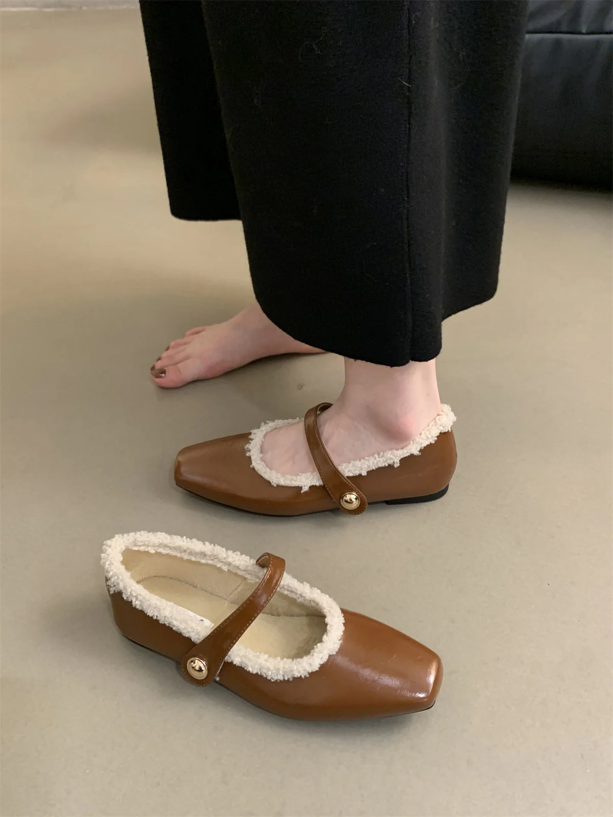 Damen Ballerinas mit modischem Riemchen und weichem Innenfutter Heidi Mode - Image 6