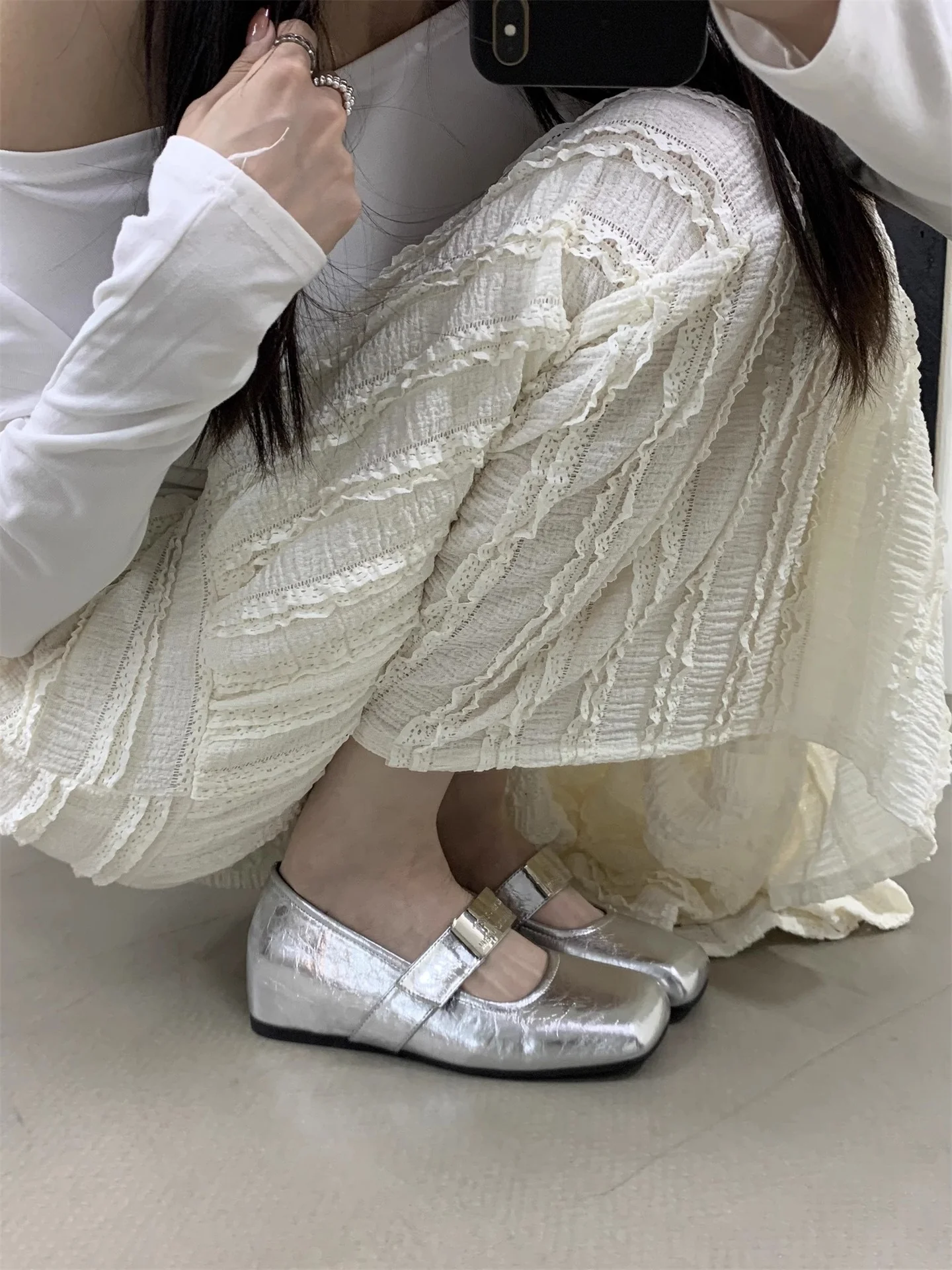 Damen Ballerinas mit modischem Riemchenverschluss und bequemem Fußbett Heidi Mode - Image 9