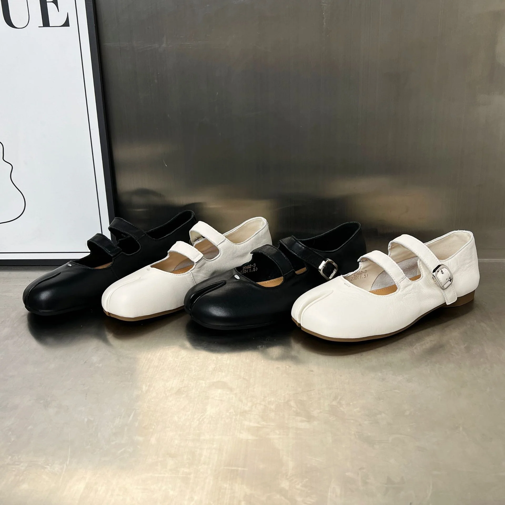 Damen Ballerinas mit modischem Riemen und anatomischem Fußbett Heidi Mode - Image 3