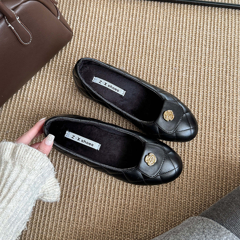 Damen Ballerinas mit modischem Riemen und eleganter Steppoptik Heidi Mode - Image 2