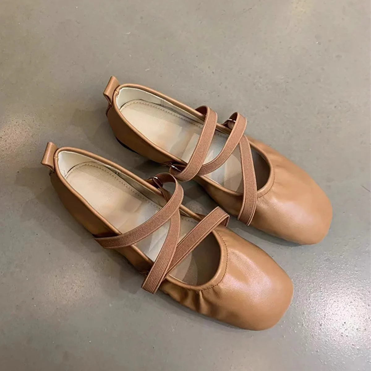 Damen Ballerinas mit modischem Riemen und komfortablem Fußbett Heidi Mode - Image 4