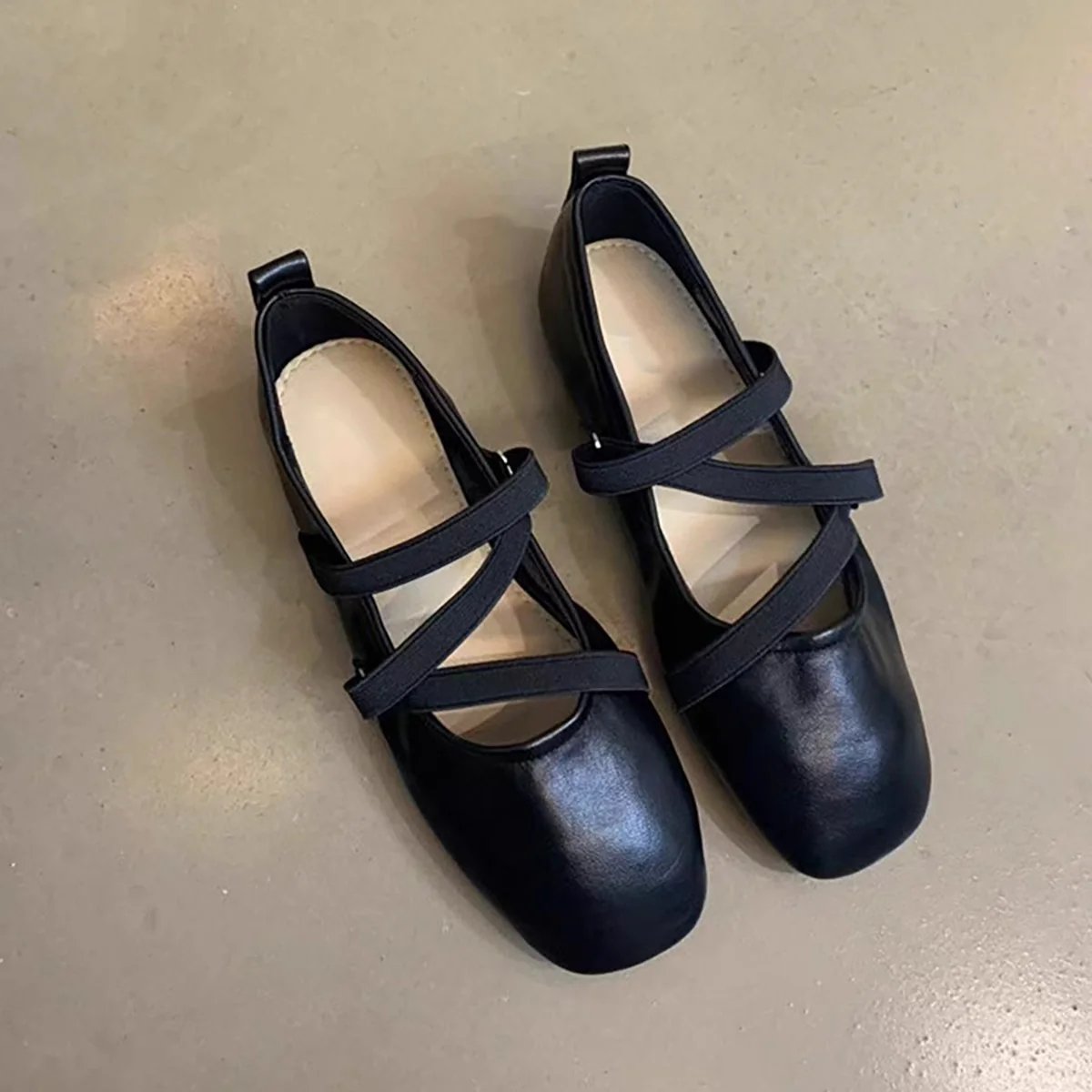 Damen Ballerinas mit modischem Riemen und komfortablem Fußbett Heidi Mode - Image 7