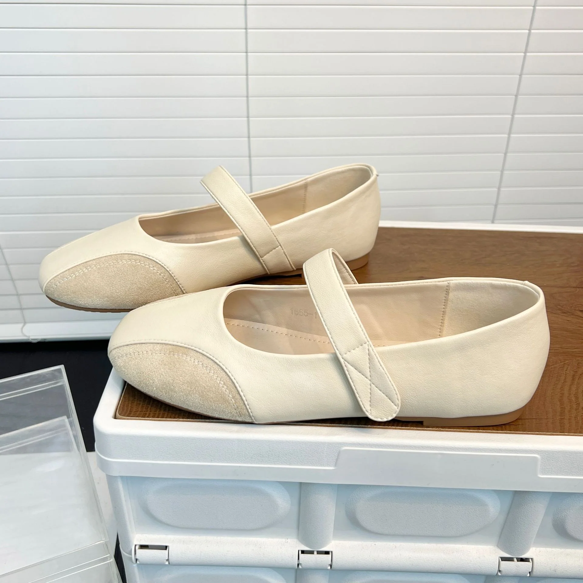 Damen Ballerinas mit modischem Riemenschluss aus hochwertigem Leder Heidi Mode - Image 8