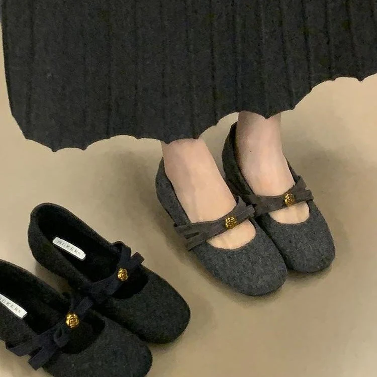 Damen Ballerinas mit modischem Schleifen-Applikation und bequemem Fußbett Heidi Mode - Image 2
