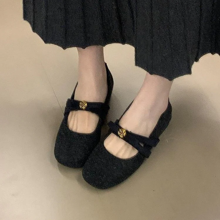 Damen Ballerinas mit modischem Schleifen-Applikation und bequemem Fußbett Heidi Mode - Image 4