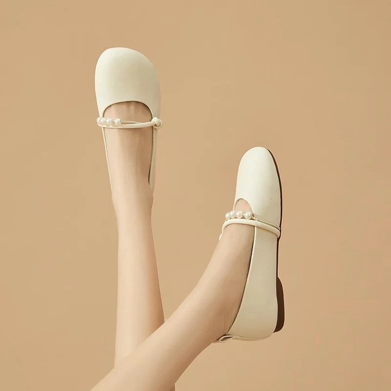 Damen Ballerinas mit perlenverziertem Riemen und elegantem Design Heidi Mode - Image 4