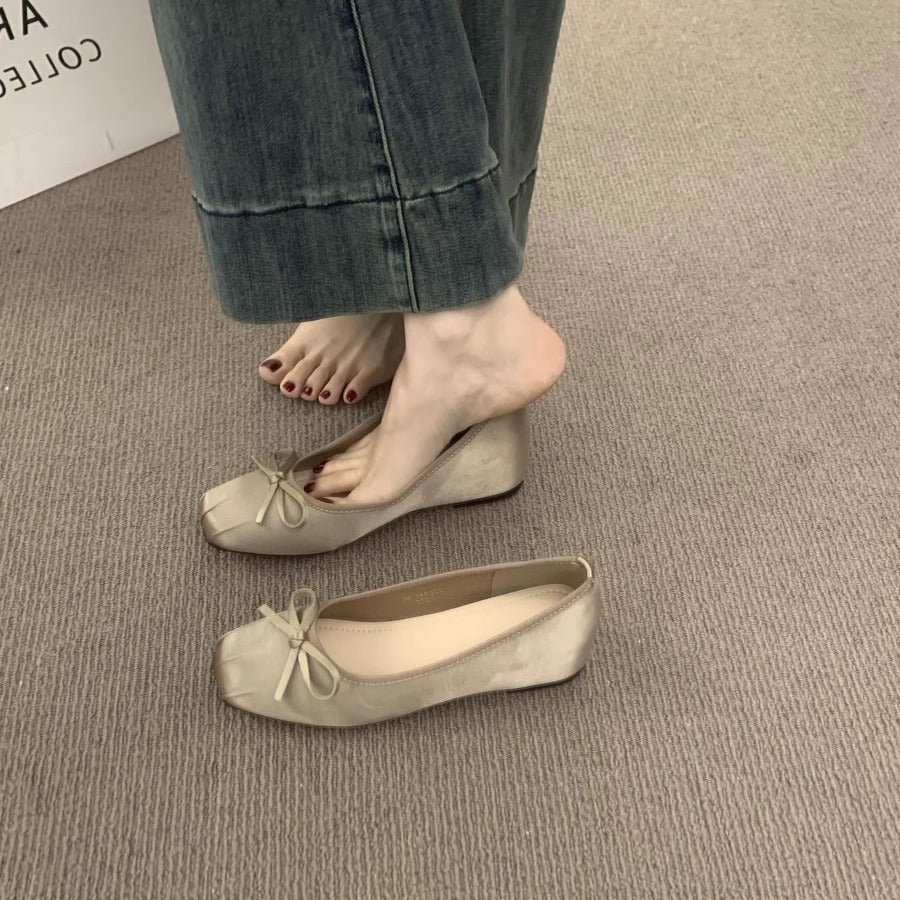 Damen Ballerinas mit schickem Schleifenakzent und komfortablem Fußbett Heidi Mode