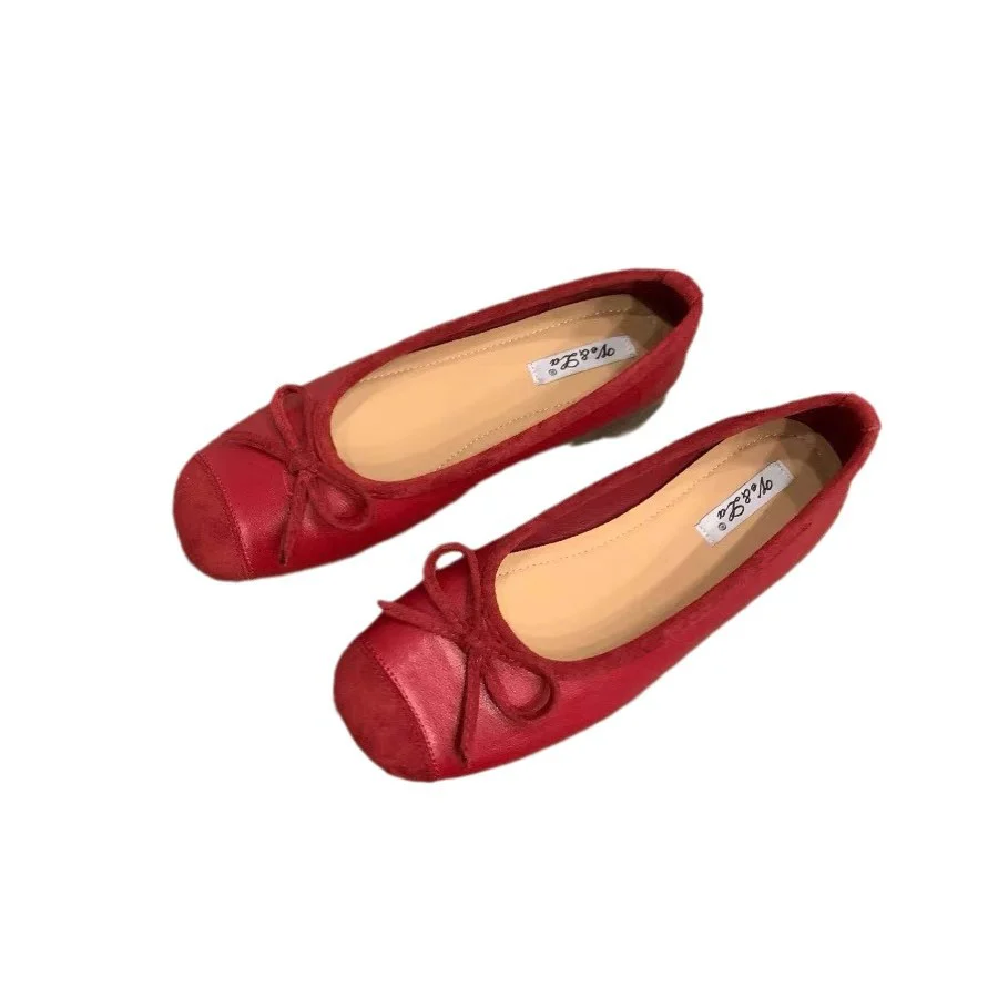 Damen Ballerinas mit schimmerndem Obermaterial und verspieltem Schleifendesign Heidi Mode - Image 5