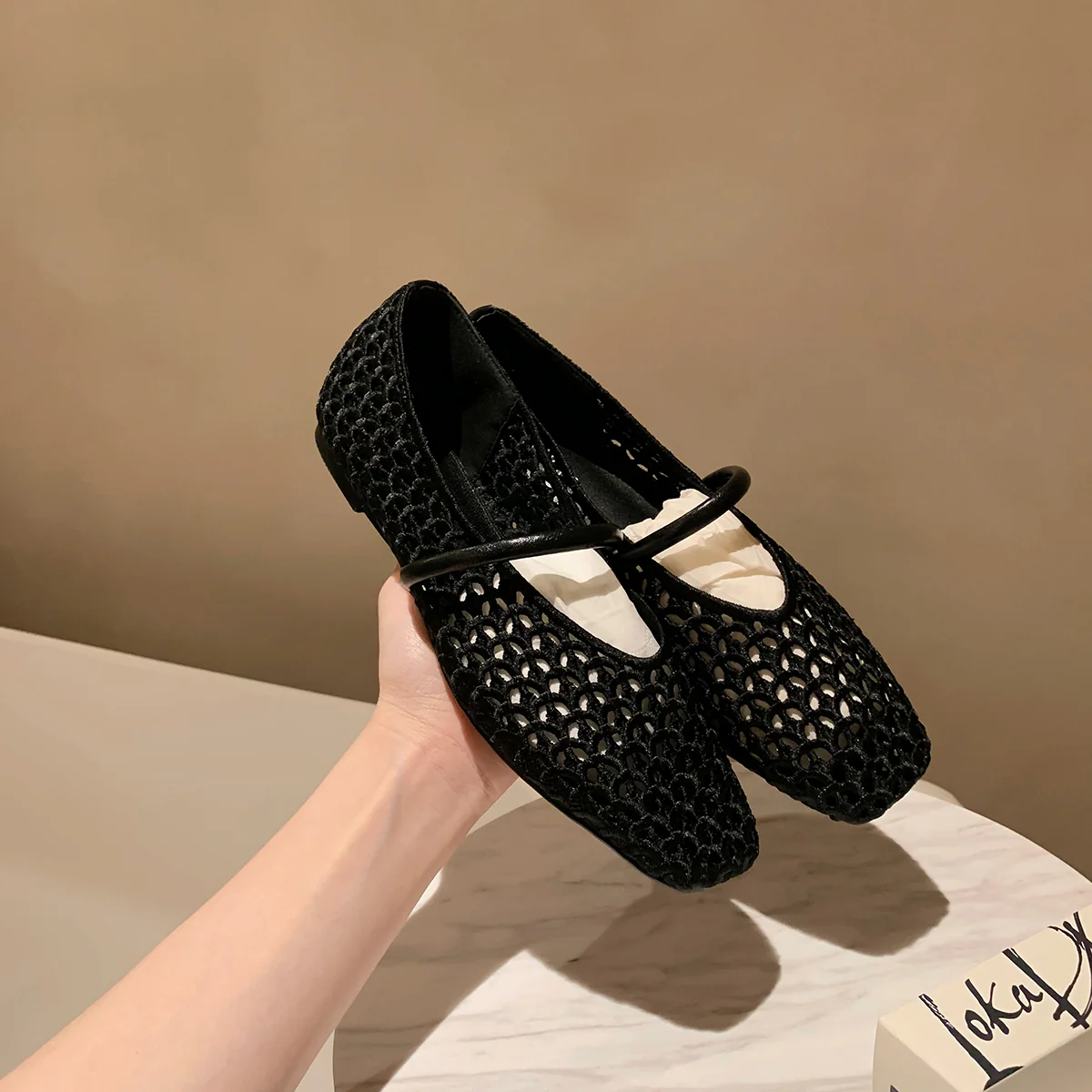 Damen Ballerinas mit strukturiertem Obermaterial und flexiblem Fußbett Heidi Mode - Image 8