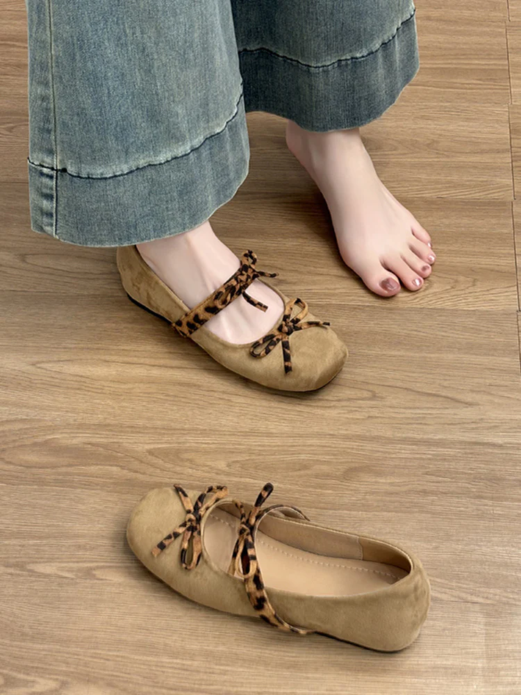 Damen Ballerinas mit süßem Katzenohren-Design und verspieltem Bindeband Heidi Mode - Image 5