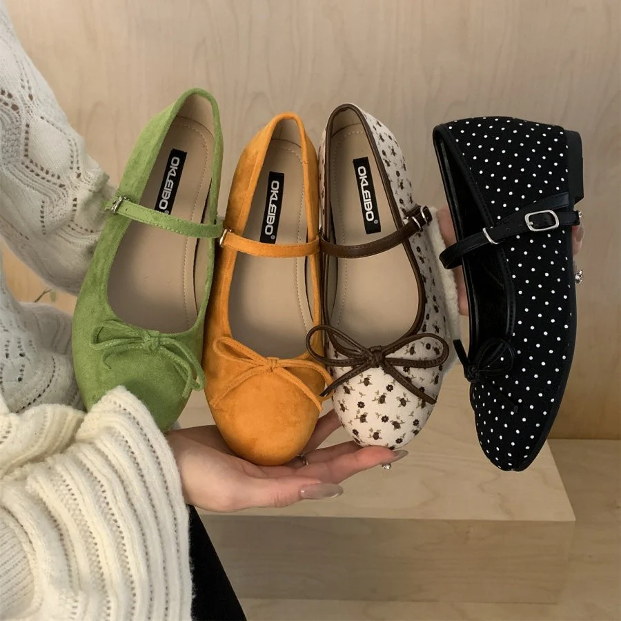 Damen Ballerinas mit verspieltem Blumenmuster Heidi Mode