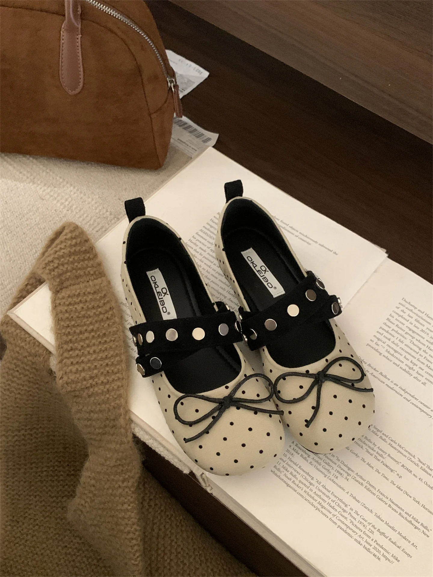 Damen Ballerinas mit verspieltem Schleifen-Design und modischem Riemen Heidi Mode - Image 7