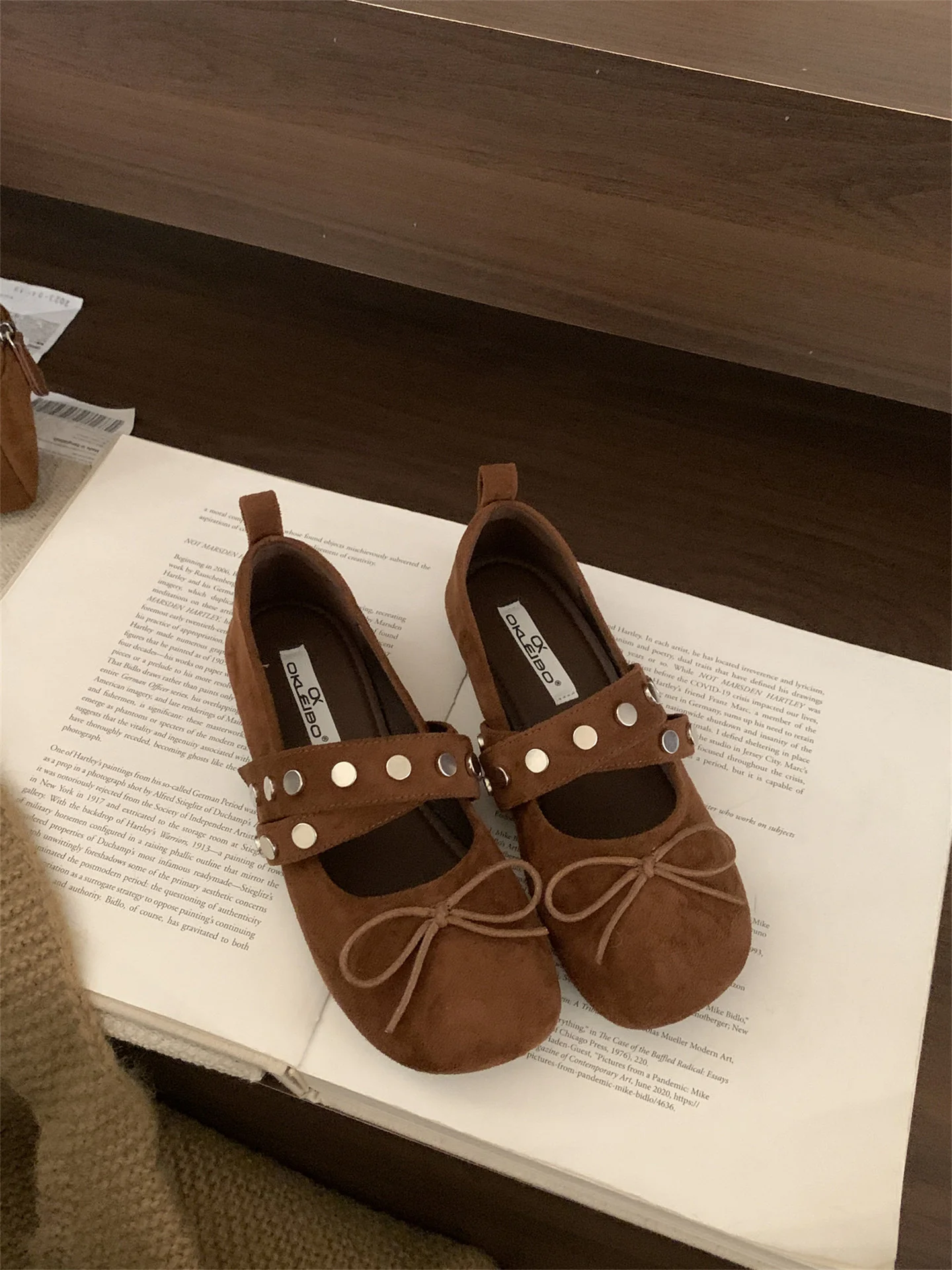 Damen Ballerinas mit verspieltem Schleifen-Design und modischem Riemen Heidi Mode - Image 8