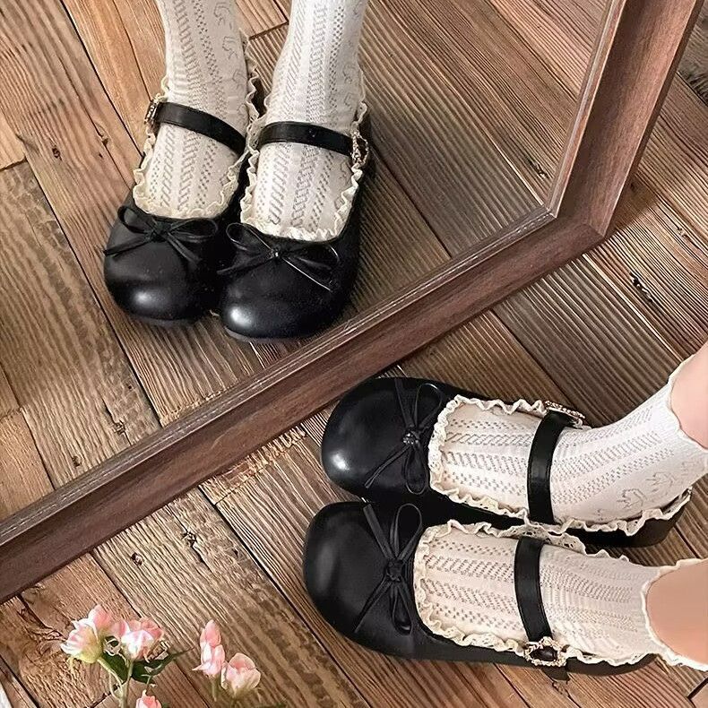 Damen Ballerinas mit verspielten Details und edler Schnürung Heidi Mode - Image 7