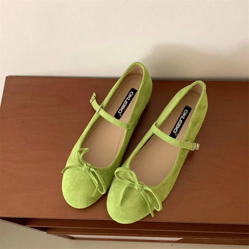 Damen Ballerinas mit verstellbarem Riemen und dekorativem Schleifenakzent Heidi Mode - Image 6