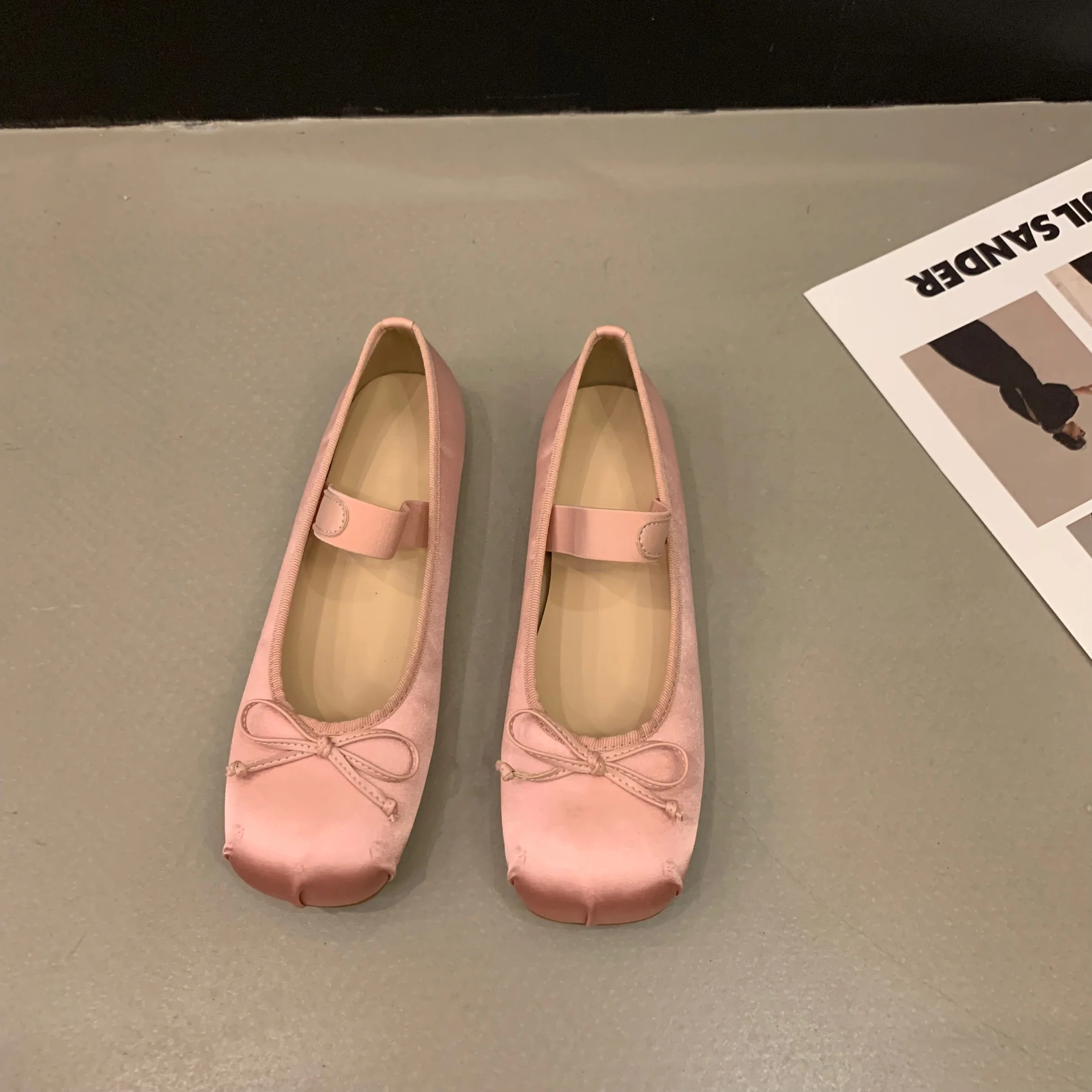 Damen Ballerinas mit verstellbarem Riemen und elegantem Schleifenakzent Heidi Mode - Image 6
