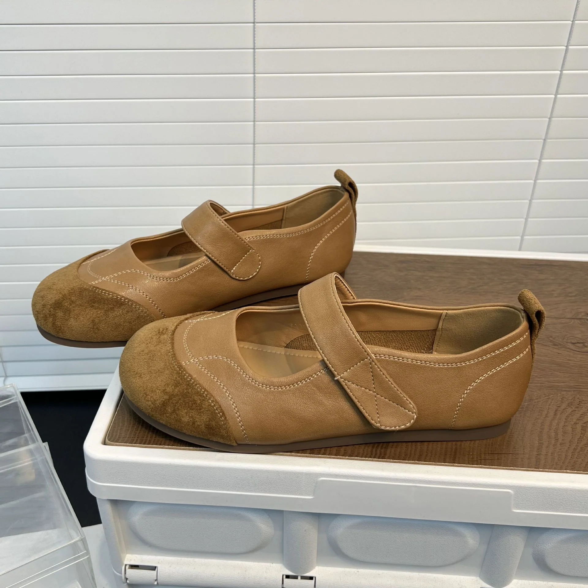 Damen Ballerinas mit verstellbarem Riemen und gepolsterter Innensohle Heidi Mode - Image 2