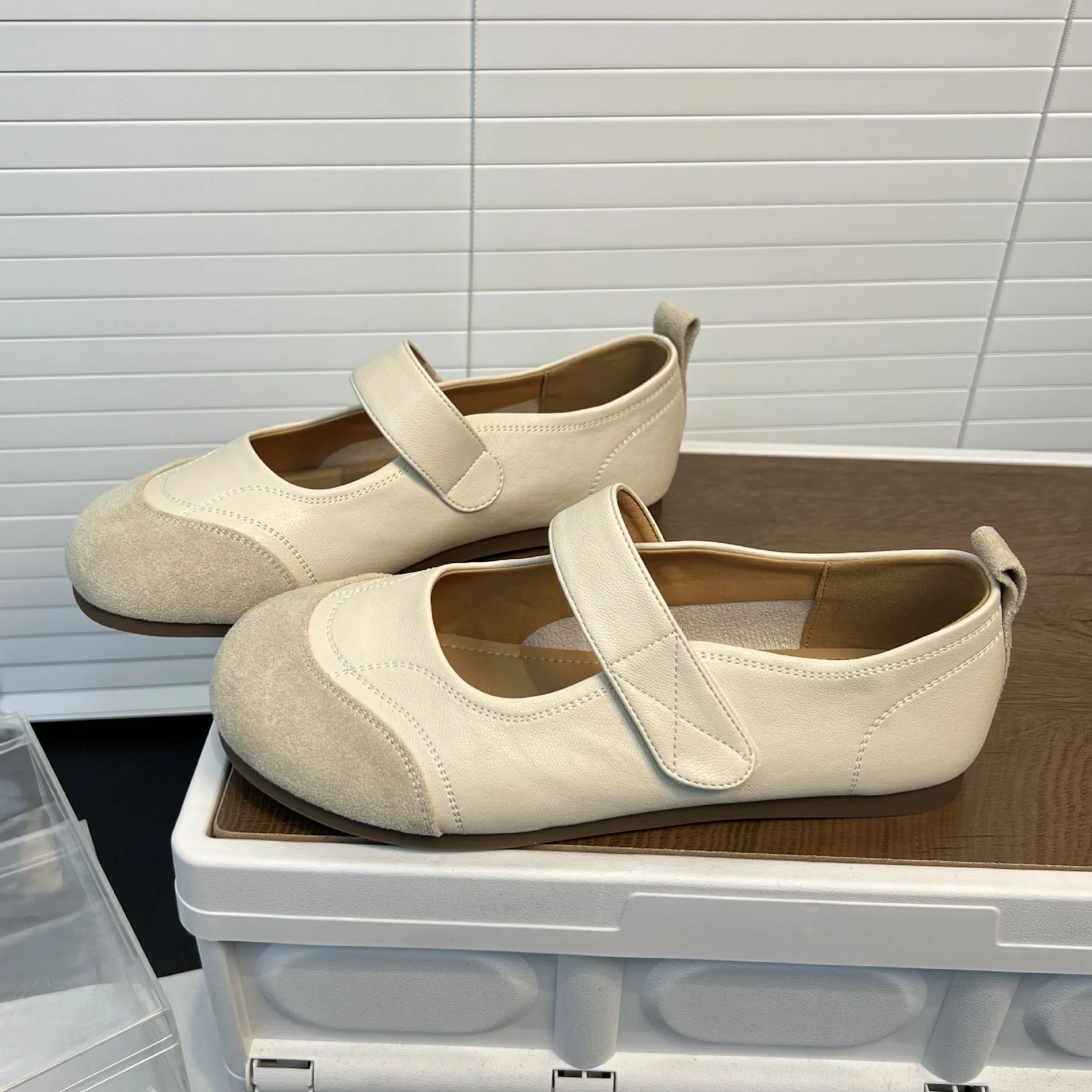 Damen Ballerinas mit verstellbarem Riemen und gepolsterter Innensohle Heidi Mode - Image 3