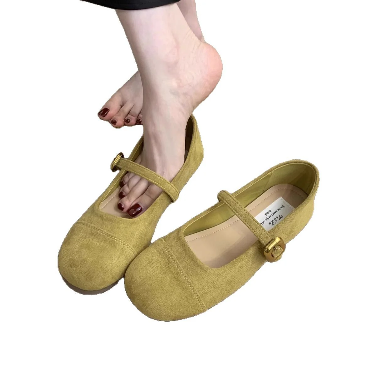 Damen Ballerinas mit verstellbarem Riemen und weichem Innenfutter Heidi Mode - Image 5