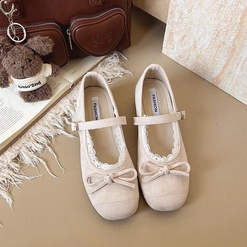 Damen Ballerinas mit verstellbarem Riemen und zarten Spitzendetails Heidi Mode - Image 3