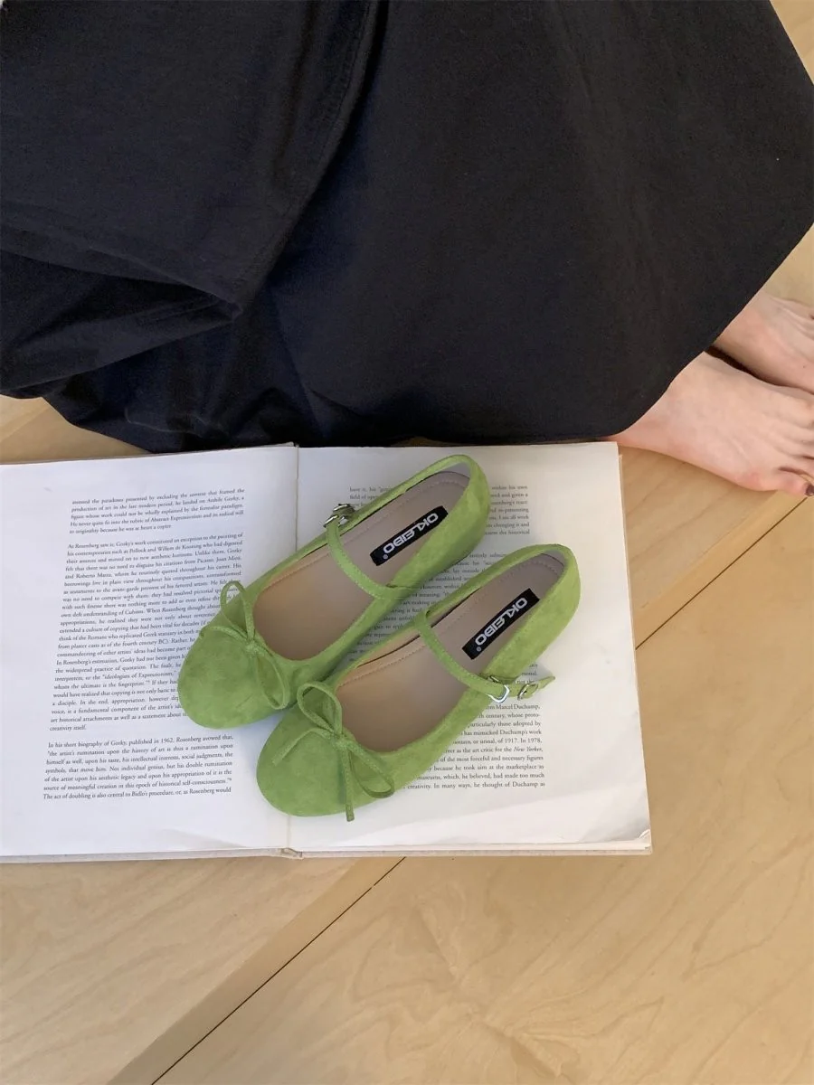 Damen Ballerinas mit zartem Riemchen und Blumenmuster Heidi Mode - Image 7
